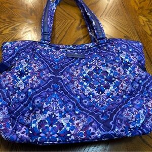 Vera Bradley Blue and Purple Patterned Tote